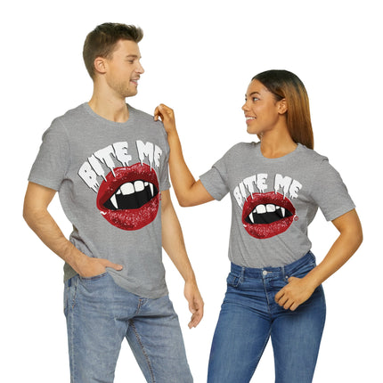 Bite Me Vampire Teeth Unisex Tee