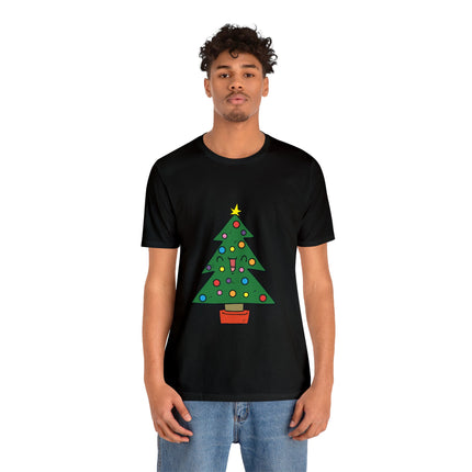 Deck The Halls With My Balls Christmas Tree Unisex Tee