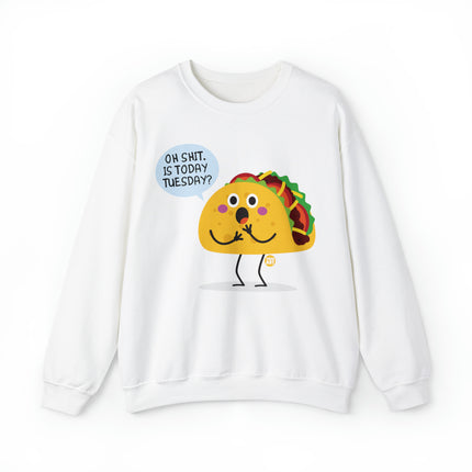 Oh Shit Taco Tuesday Crewneck Sweatshirt