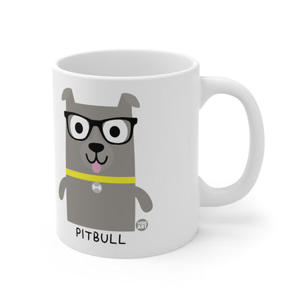 Bow Wow Meow Pitbull Ceramic Mug