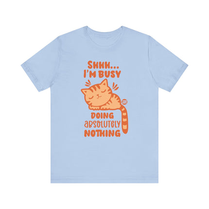 Busy Doing Nothing Tee, Funny Cat Tshirt