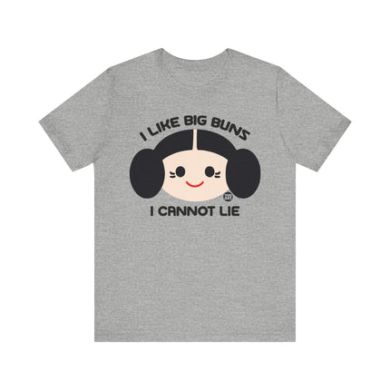 I Like Big Buns Cannot Lie Princess Leia Tee, Funny Leia Buns Tee