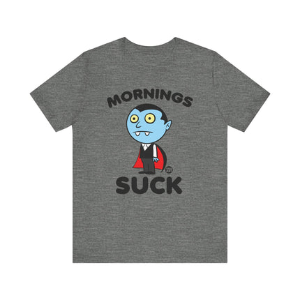 Cute "MORNING SUCK" DRACULA Tee Shirt