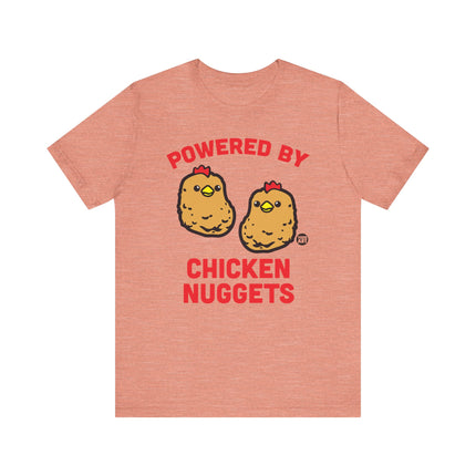 Funny "POWERED BY CHICKEN NUGGETS" Tee Shirt