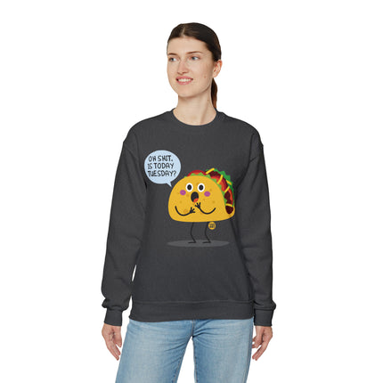 Oh Shit Taco Tuesday Crewneck Sweatshirt