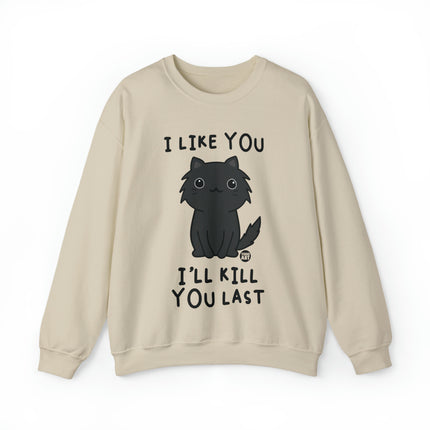 I Like You I Kill You Last Cat Crewneck Sweatshirt