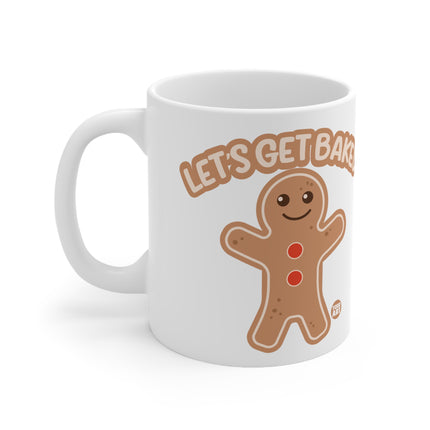 Let's Get Baked Gingerbread Man Christmas Mug