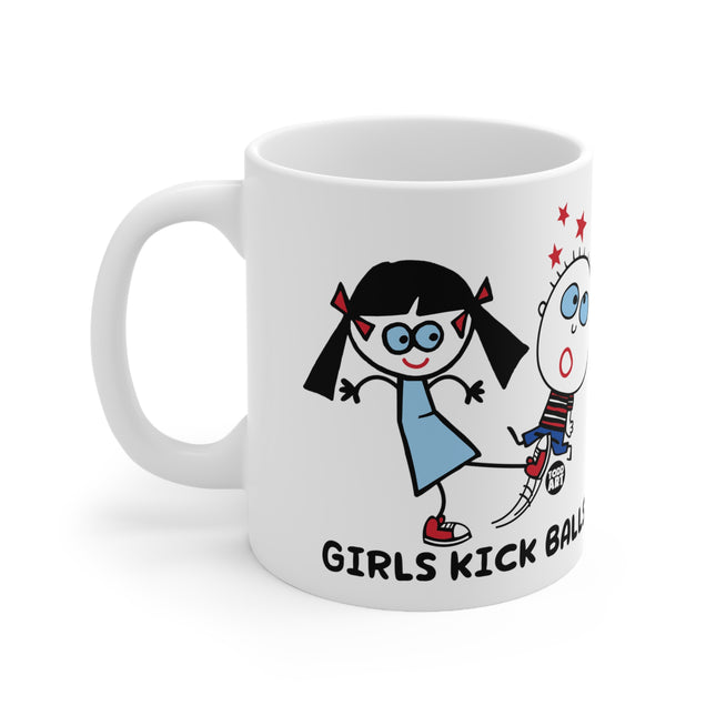 Girls Kick Balls Ceramic Mug