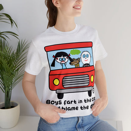 Boys Far in Cars Unisex Short Sleeve Tee