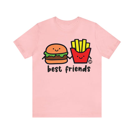 Best Friends Burger and Fries Unisex Short Sleeve Tee