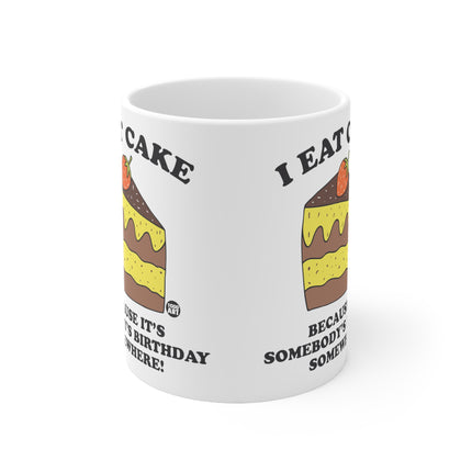 I Eat Cake Ceramic Mug