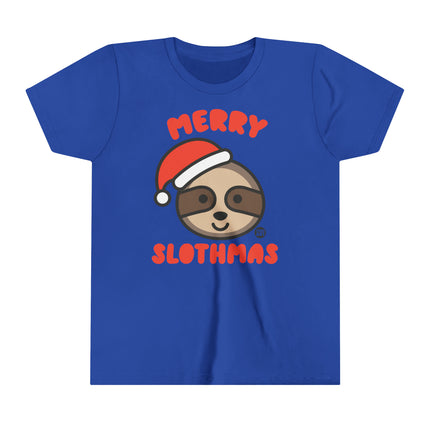 Merry Slothmas Kids Short Sleeve Tee