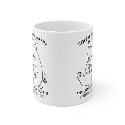 Coffee Eeeffoc Cat Ceramic Mug