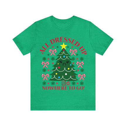 All Dressed Up Christmas Tree Unisex Short Sleeve Tee