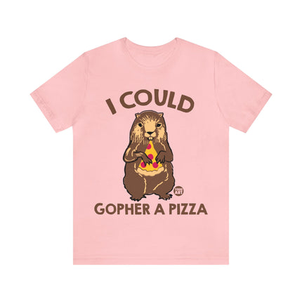 Gopher a Pizza Unisex Short Sleeve Tee