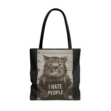 I Hate People Cat Tote Bag