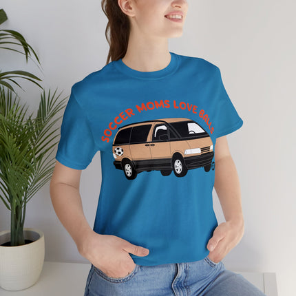 Soccer Moms Love Balls Unisex Short Sleeve Tee