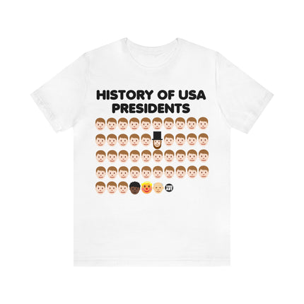 History of US Presidents Unisex Short Sleeve Tee