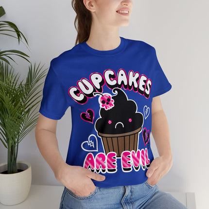 Cupcakes Are Evil Unisex Tee