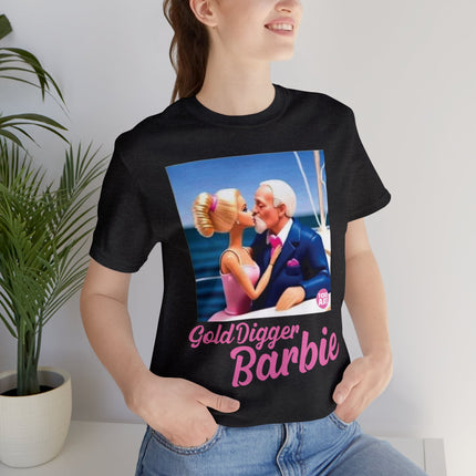 Gold Digger Barbie Unisex Short Sleeve Tee