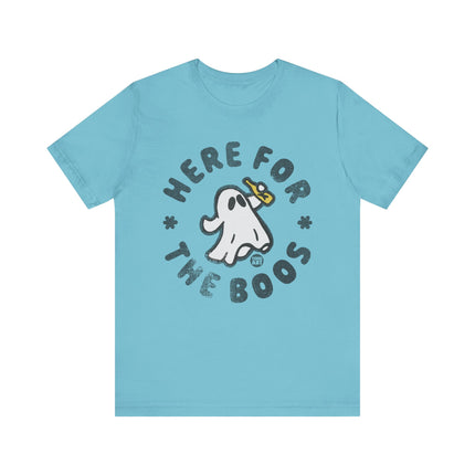 Here for the Boos Ghost Tee, Funny Ghost Pun Tshirt