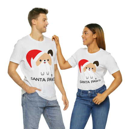 Santa Paws Dog Christmas Unisex Tee