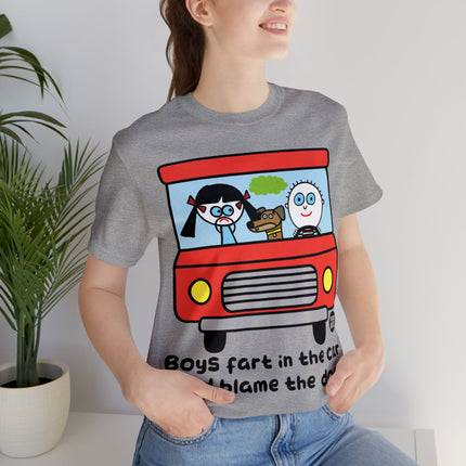 Boys Far in Cars Unisex Short Sleeve Tee