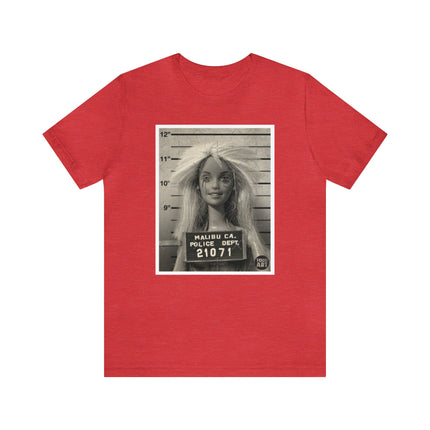 Barbie Mugshot Unisex Short Sleeve Tee