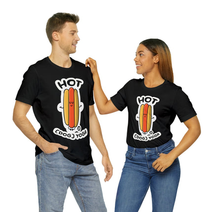 Hot Dog Yoga Unisex Short Sleeve Tee