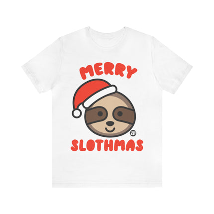 Merry Slothmas Xmas Unisex Tee