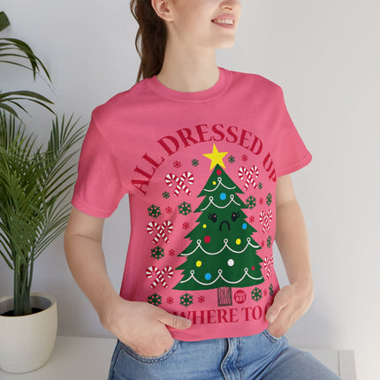 All Dressed Up Christmas Tree Unisex Short Sleeve Tee