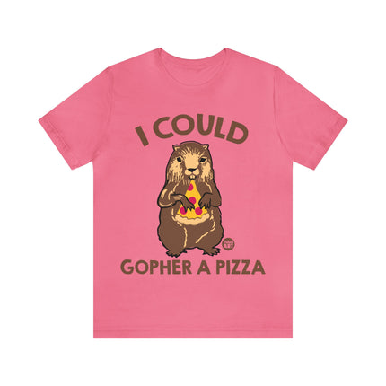 Gopher a Pizza Unisex Short Sleeve Tee