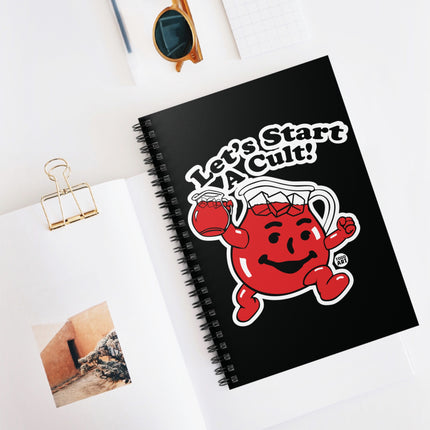 Let's Start a Cult Kool Aid Man Spiral Notebook - Ruled Line