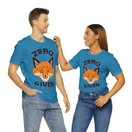 Zero Fox Given Unisex Short Sleeve Tee