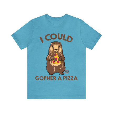 Gopher a Pizza Unisex Short Sleeve Tee