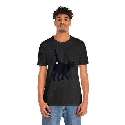 Cat Butt Hi Unisex Short Sleeve Tee