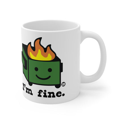 dumpster fire Ceramic Mug