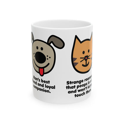 Dog vs Cat Ceramic Mug