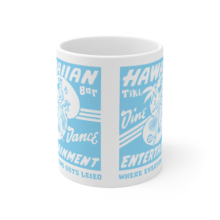 Retro Hawaiian Tiki Bar Ceramic Mug