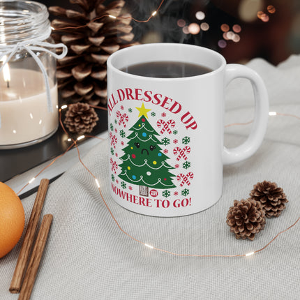 All Dressed Up Christmas Tree Ceramic Mug