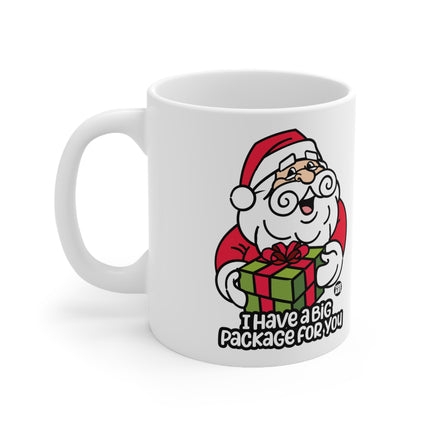 I Have a Big Package For You Santa Christmas Ceramic Mug