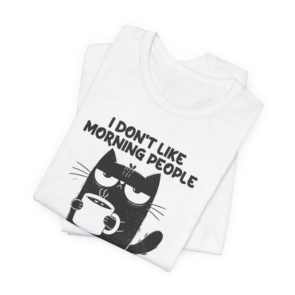 Don't Like Mornings Cat Tshirt