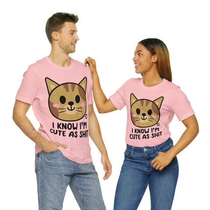 Cute As Shit Cat Unisex Tee