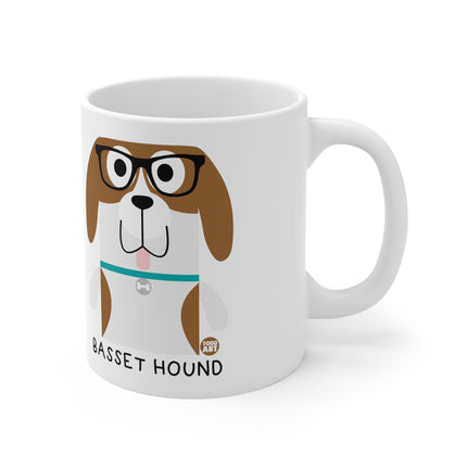 Bow Wow Meow Basset Hound Ceramic Mug