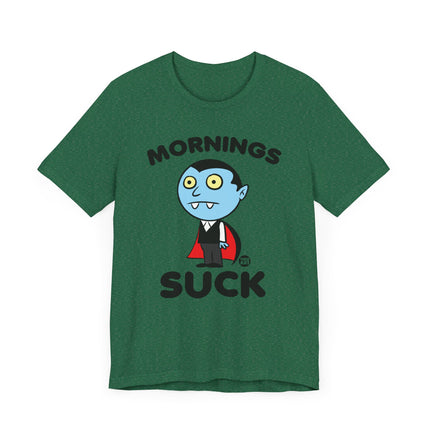 Cute "MORNING SUCK" DRACULA Tee Shirt