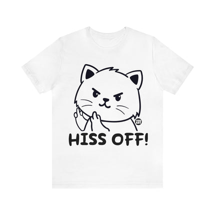 Hiss Off Cat Unisex Short Sleeve Tee