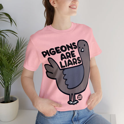 Pigeons Are Liars Unisex Short Sleeve Tee