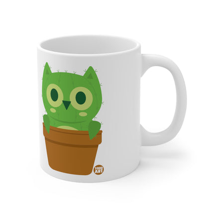 Cactimals Owl Ceramic Mug