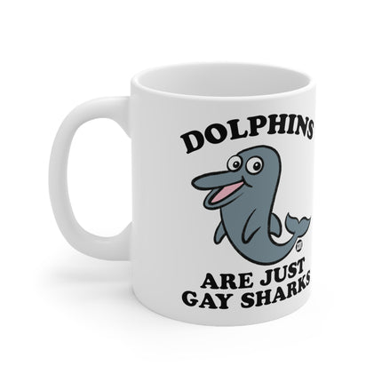 Dolphins gay Sharks Ceramic Mug