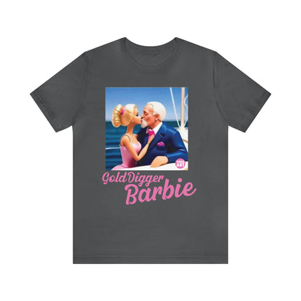 Gold Digger Barbie Unisex Short Sleeve Tee